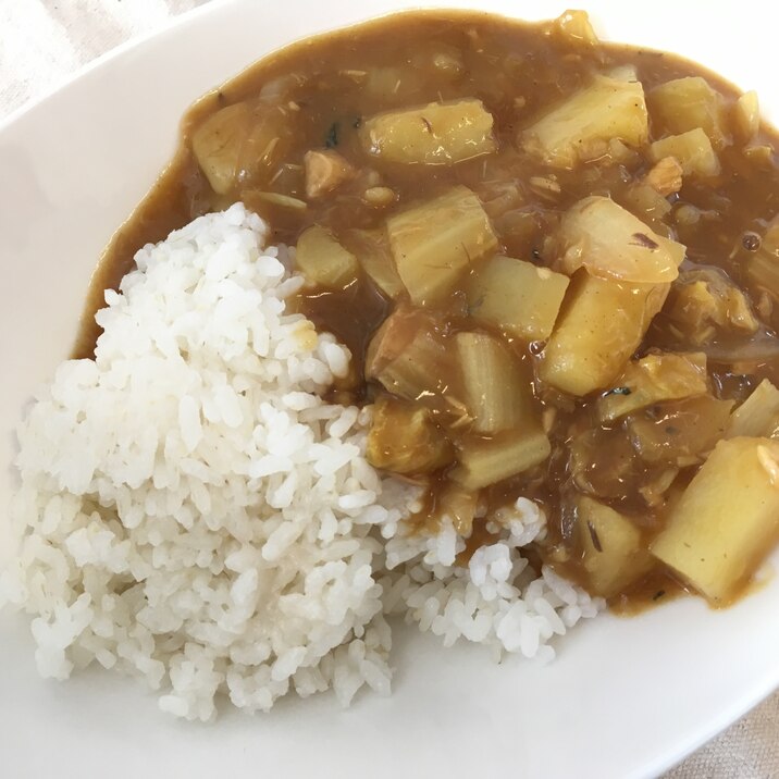 鯖缶で和風カレーライス